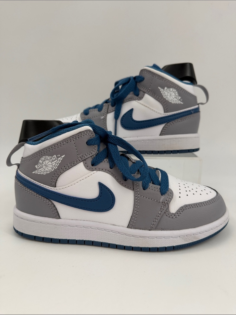 Air Jordan 1 Mid PS "Cement True Blue" (Style Code: DQ8424-014) Size 13.5 C - Picture 1 of 16